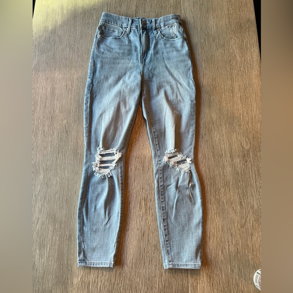 NWT Good American Good Waist Crop Jeans Size 6/28 - Picture 3 of 4